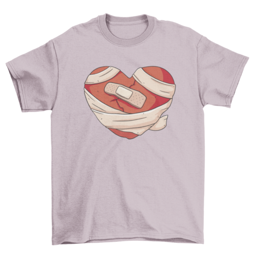 Broken heart anti valentines t-shirt