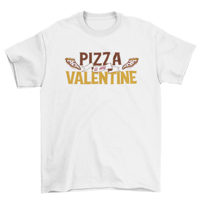 Valentines day pizza slice t-shirt