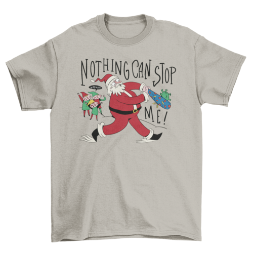 Santa claus hitting covid t-shirt