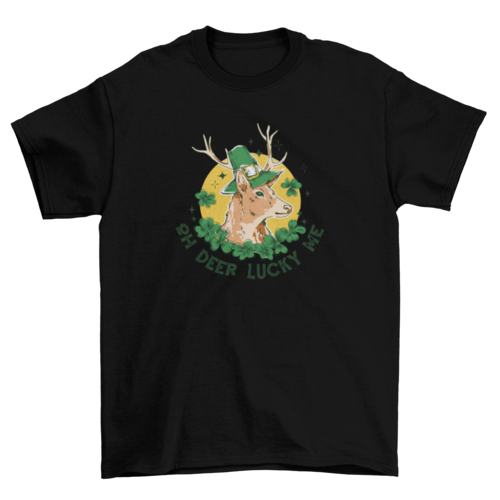 Lucky deer t-shirt design