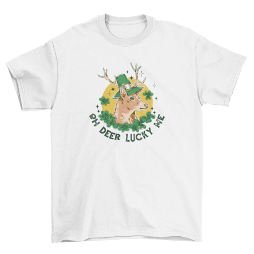 Lucky deer t-shirt design