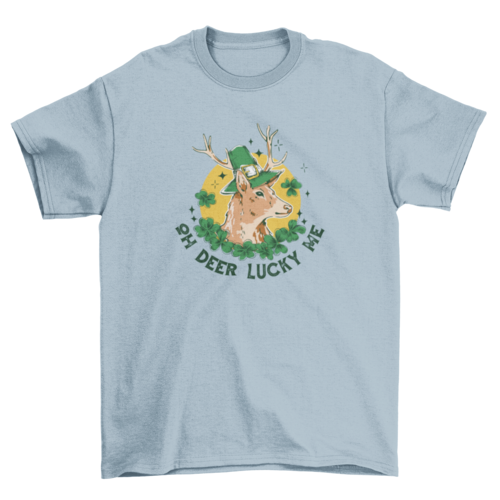 Lucky deer t-shirt design