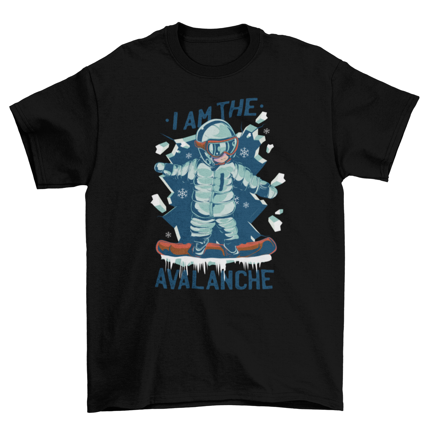 Snowboarding t-shirt