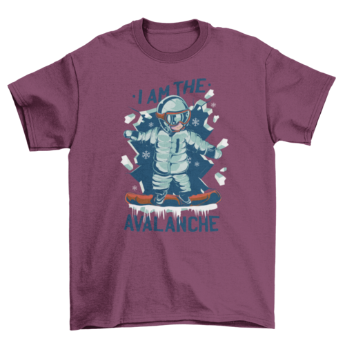 Snowboarding t-shirt