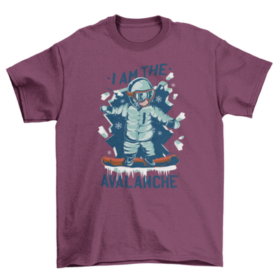 Snowboarding t-shirt