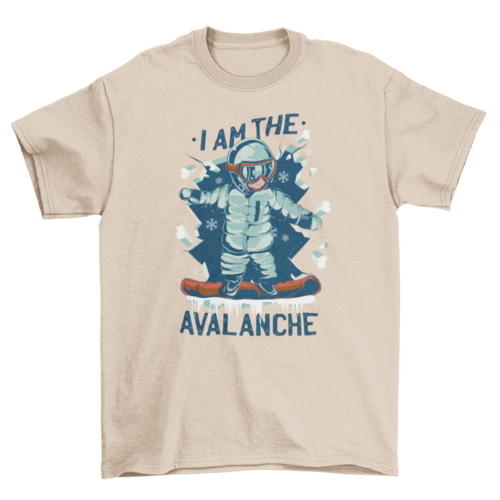 Snowboarding t-shirt