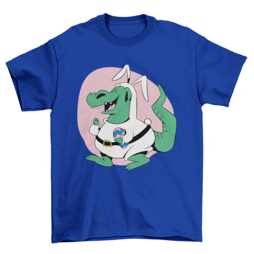 Easter dino t-shirt design