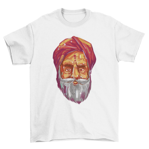 Hindu guru portrait t-shirt