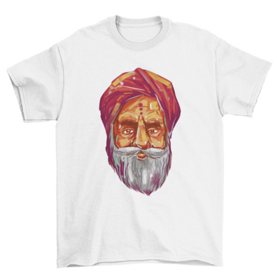 Hindu guru portrait t-shirt