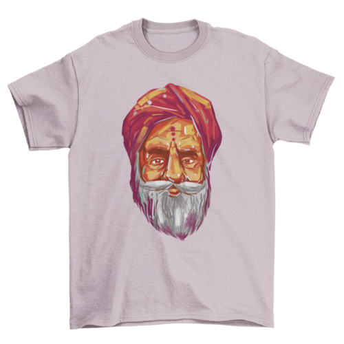 Hindu guru portrait t-shirt