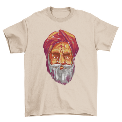 Hindu guru portrait t-shirt