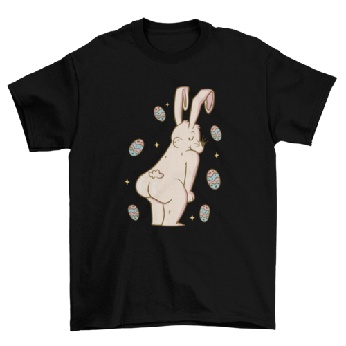 Easter bunny butt t-shirt design