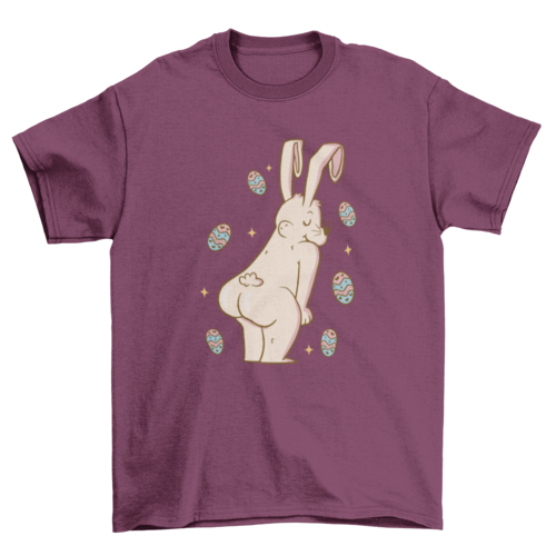 Easter bunny butt t-shirt design