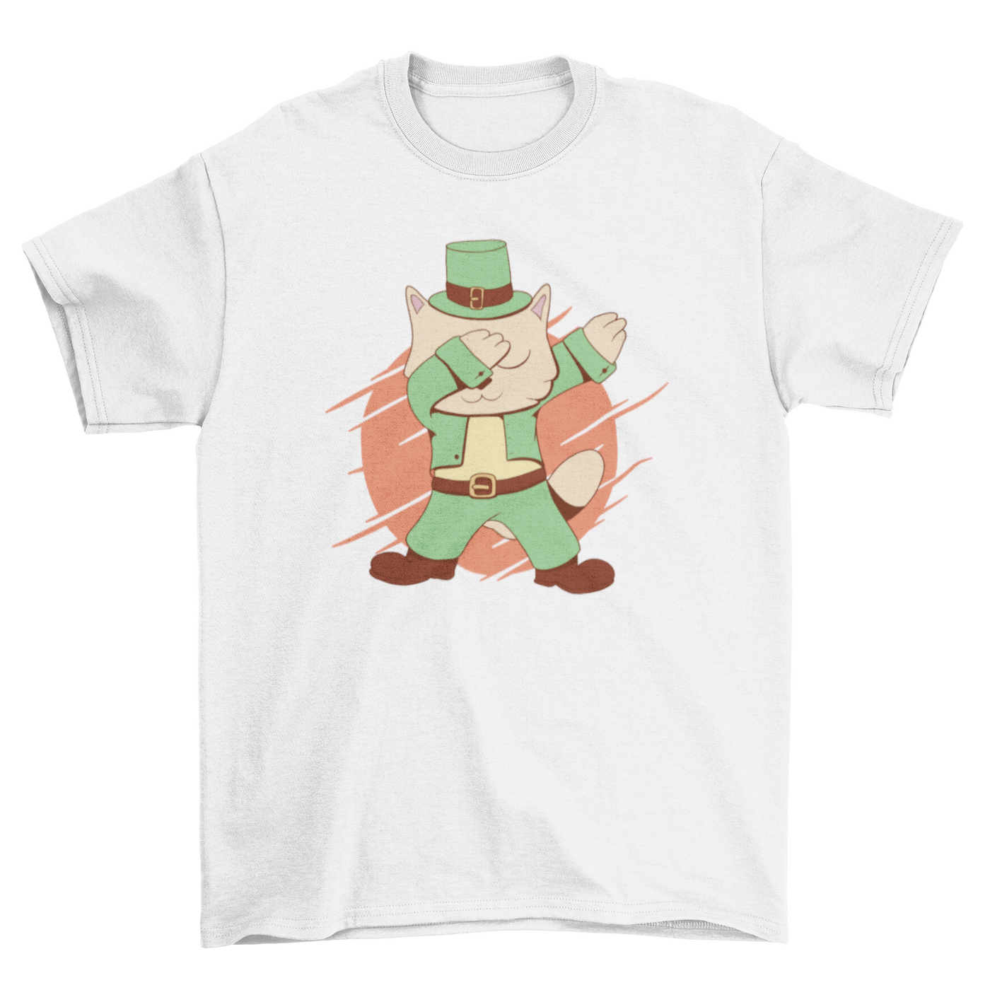 St patrick's cat dabbing t-shirt