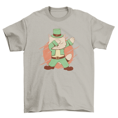 St patrick's cat dabbing t-shirt