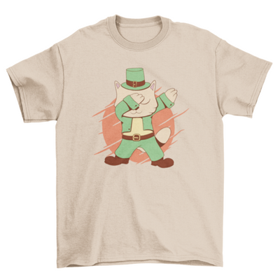 St patrick's cat dabbing t-shirt