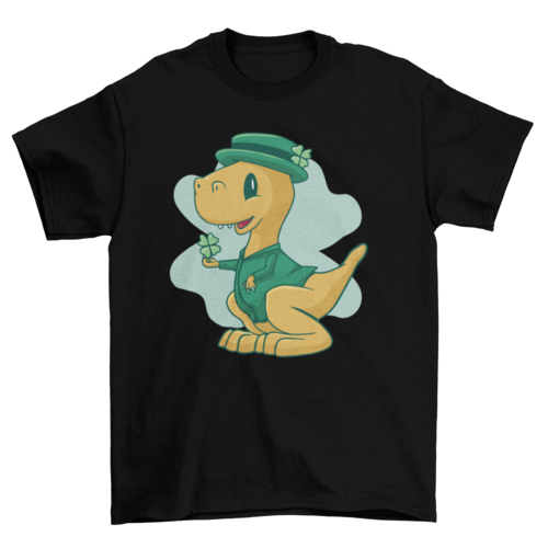 Cute saint patricks day dinosaur t-shirt