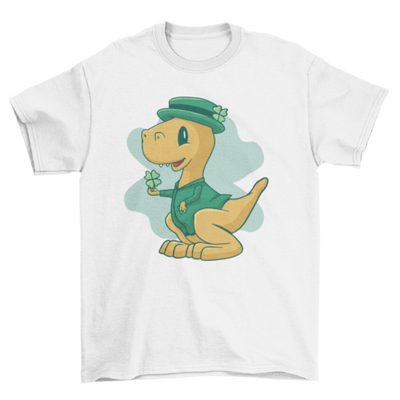 Cute saint patricks day dinosaur t-shirt