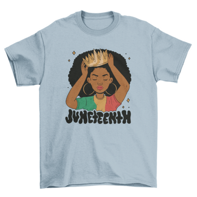 African American girl queen t-shirt