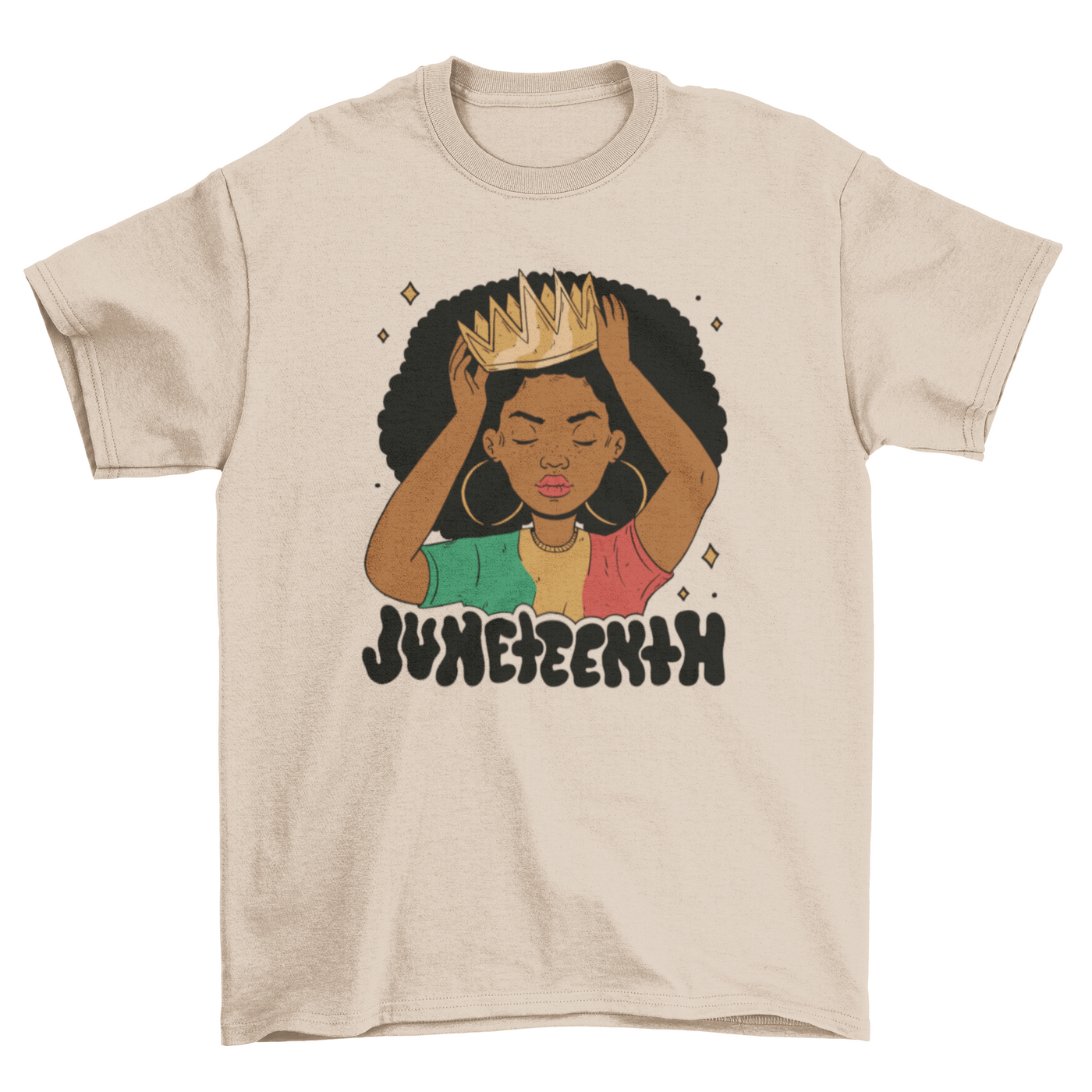 African American girl queen t-shirt