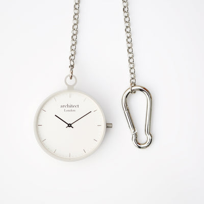 Modern Pocket Watch Silver - Handwriting Engraving