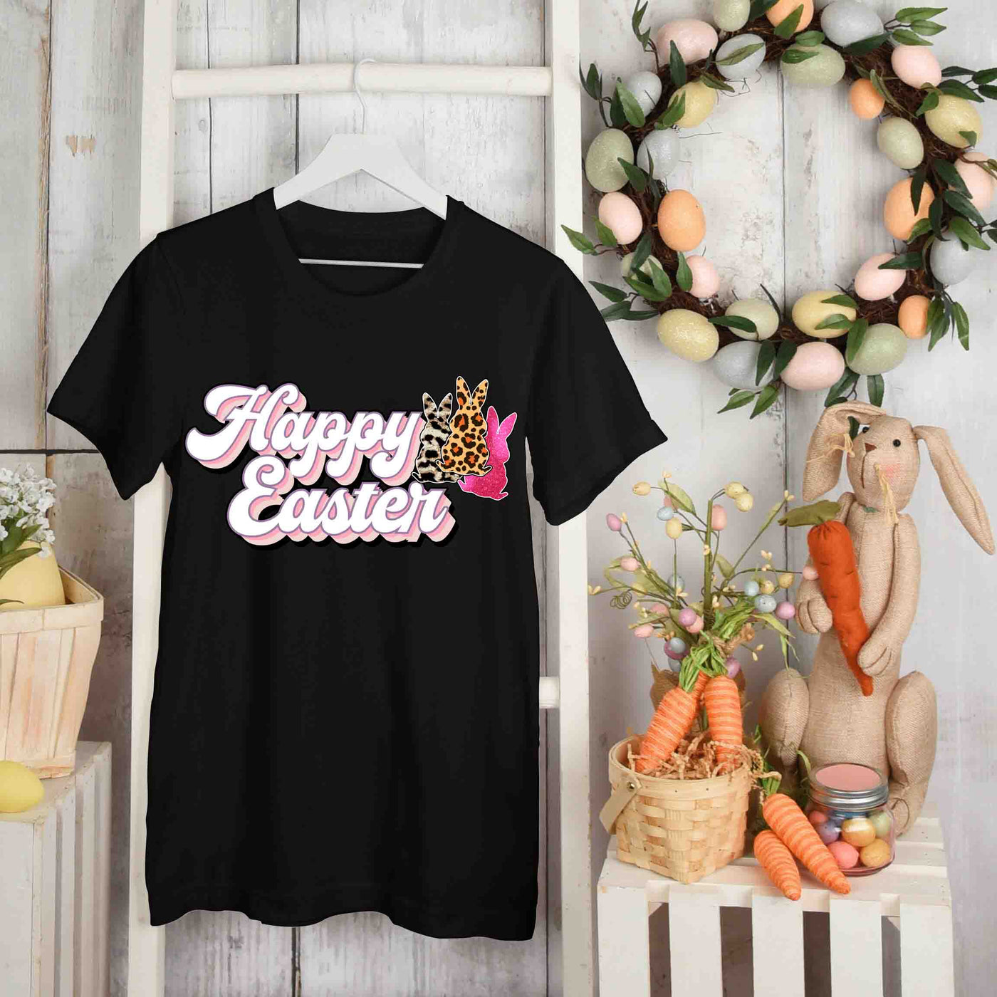 Happy Easter Party T-shirt - Celebrate the arrival of spring together!