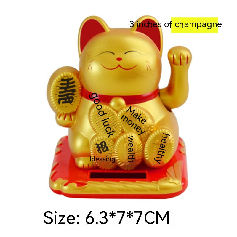 Lucky Shake Hand Waving Feng Shui Cat Car Home Shop Decoration Gift