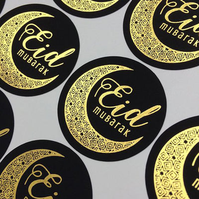 Sticker Letter EID Sticker Candy Seal Decoration