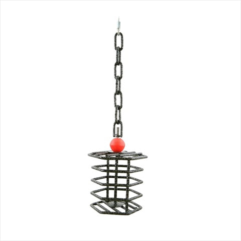 A&E Cage AE-HTFL Platinum Large Hex Bird Toy Feeder