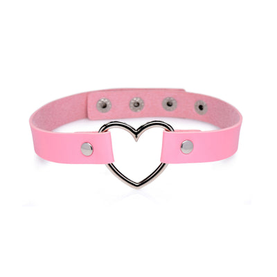 Sweet Heart Chrome Heart Pink Choker