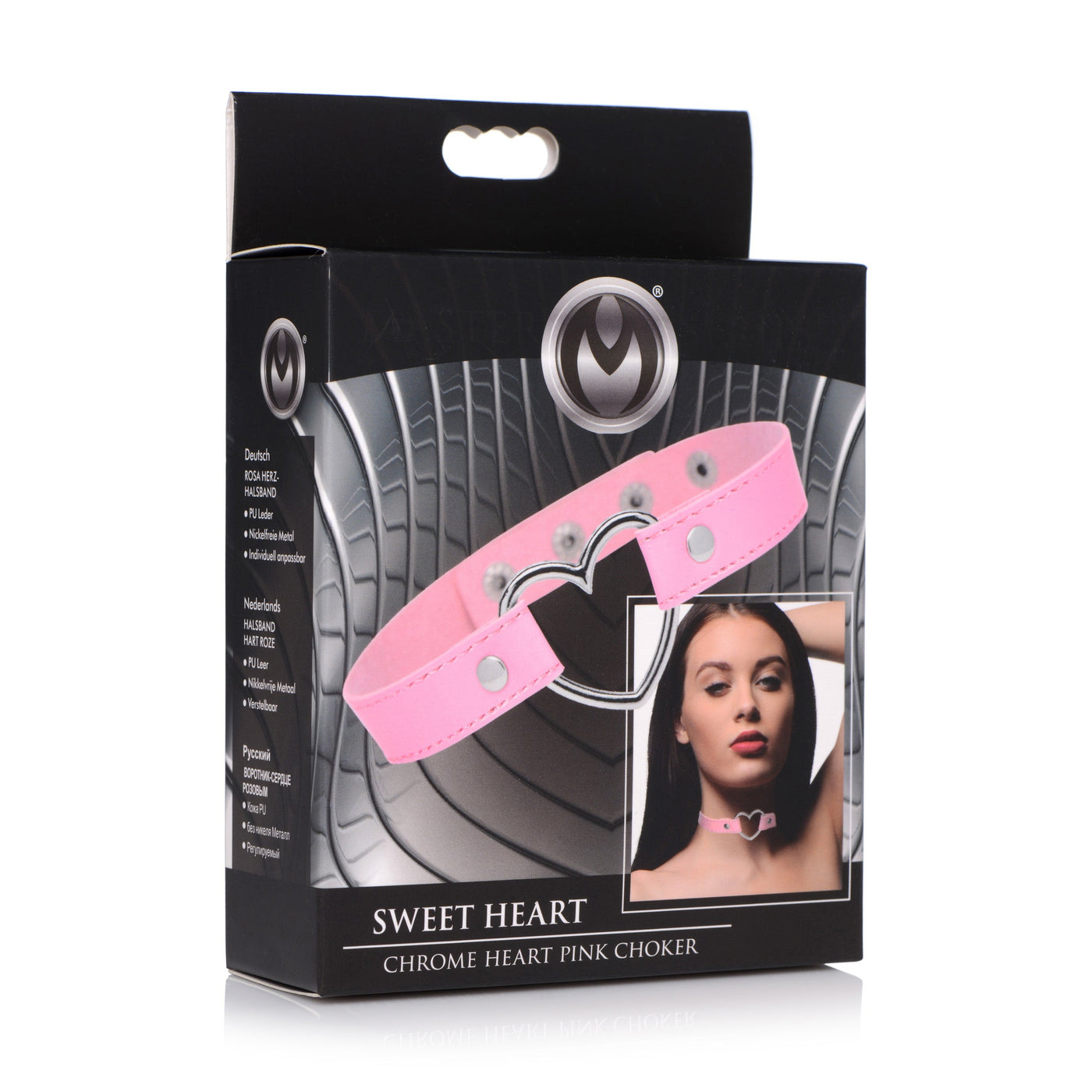 Sweet Heart Chrome Heart Pink Choker