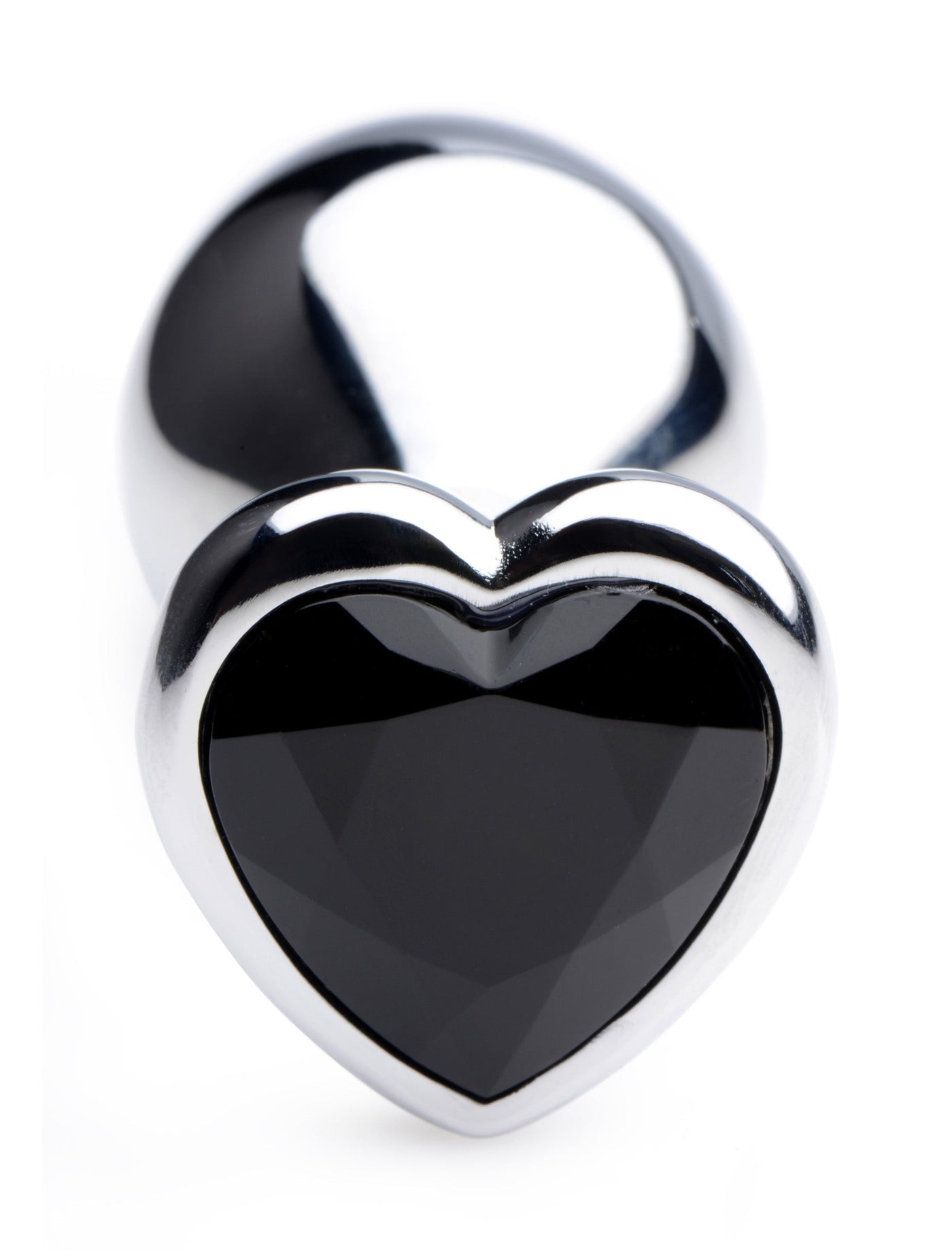 Black Heart Gem Anal Plug - Medium