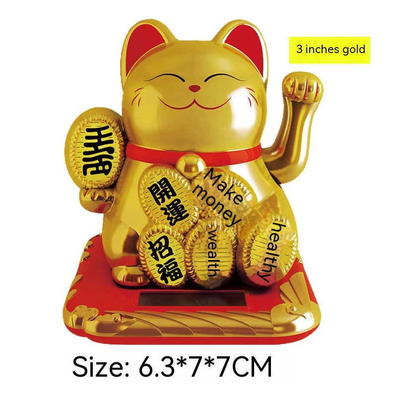 Lucky Shake Hand Waving Feng Shui Cat Car Home Shop Decoration Gift