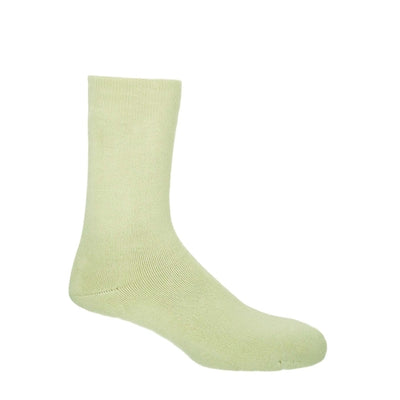 Plain Men's Bed Socks - Cream