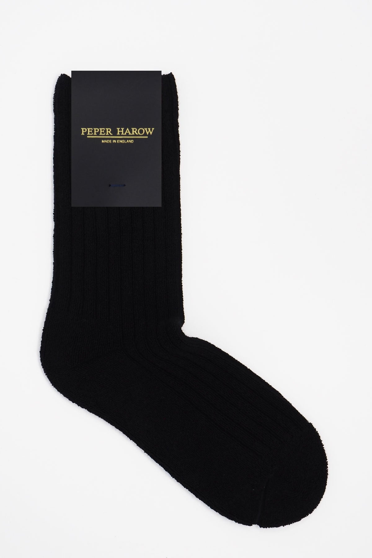 Ribbed Men's Bed Socks - Black