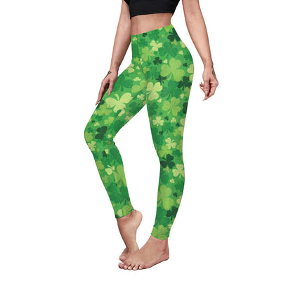 Saint Patrick's Day Costume Digital Printed With Hip Lifting Fitness Pants