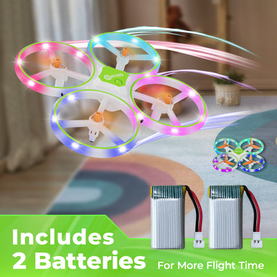 TD1 Dragonfly Light Up RC Quadcopter Beginner Stunt Drone for Kids