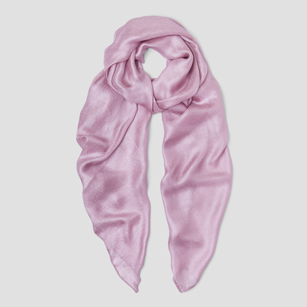 Linen Silk Scarf with Textured Finish