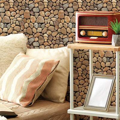 Self-adhesive wall stickers Stones3DWallpaper (10 pcs.)