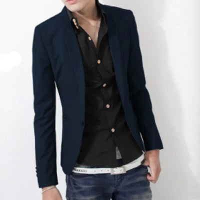 Mens Slim Fit Casual Blazer