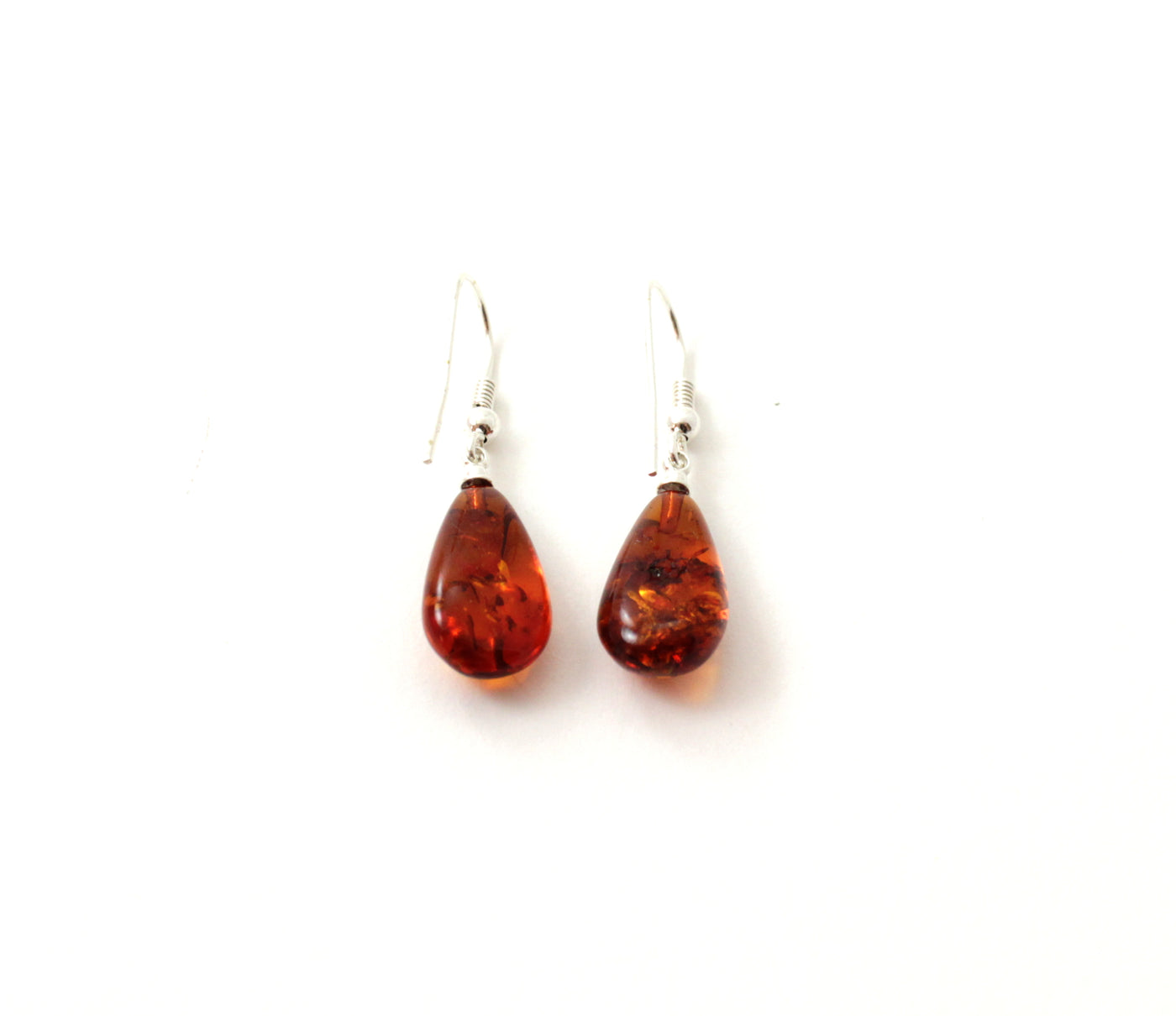 Baltic Amber Jewelry - Drop Earrings with Sterling Silber 925