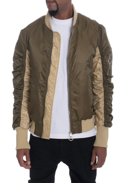 Mens Two Tone Bomber Jacket