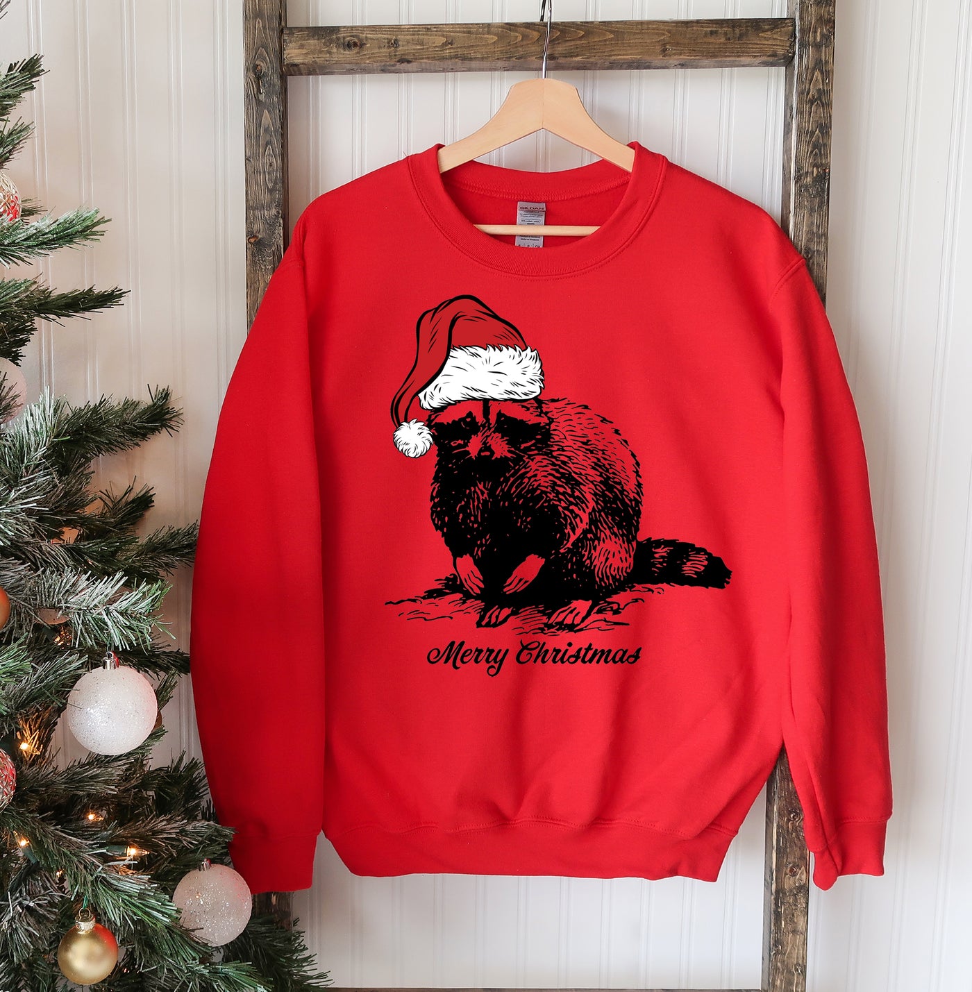 Racoon Christmas Sweatshirt