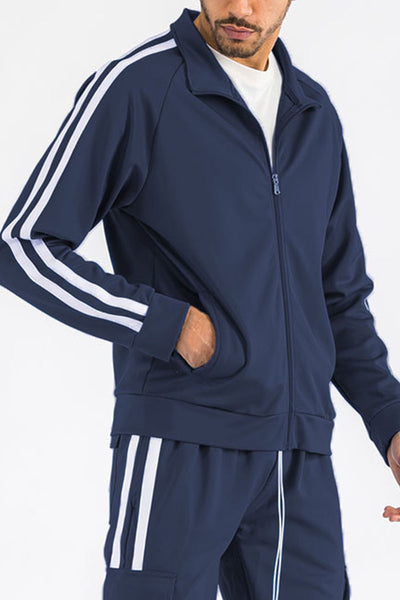 Two Stripe Zip Up Track Jacket