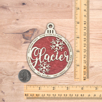 Glacier National Park Christmas Ornament