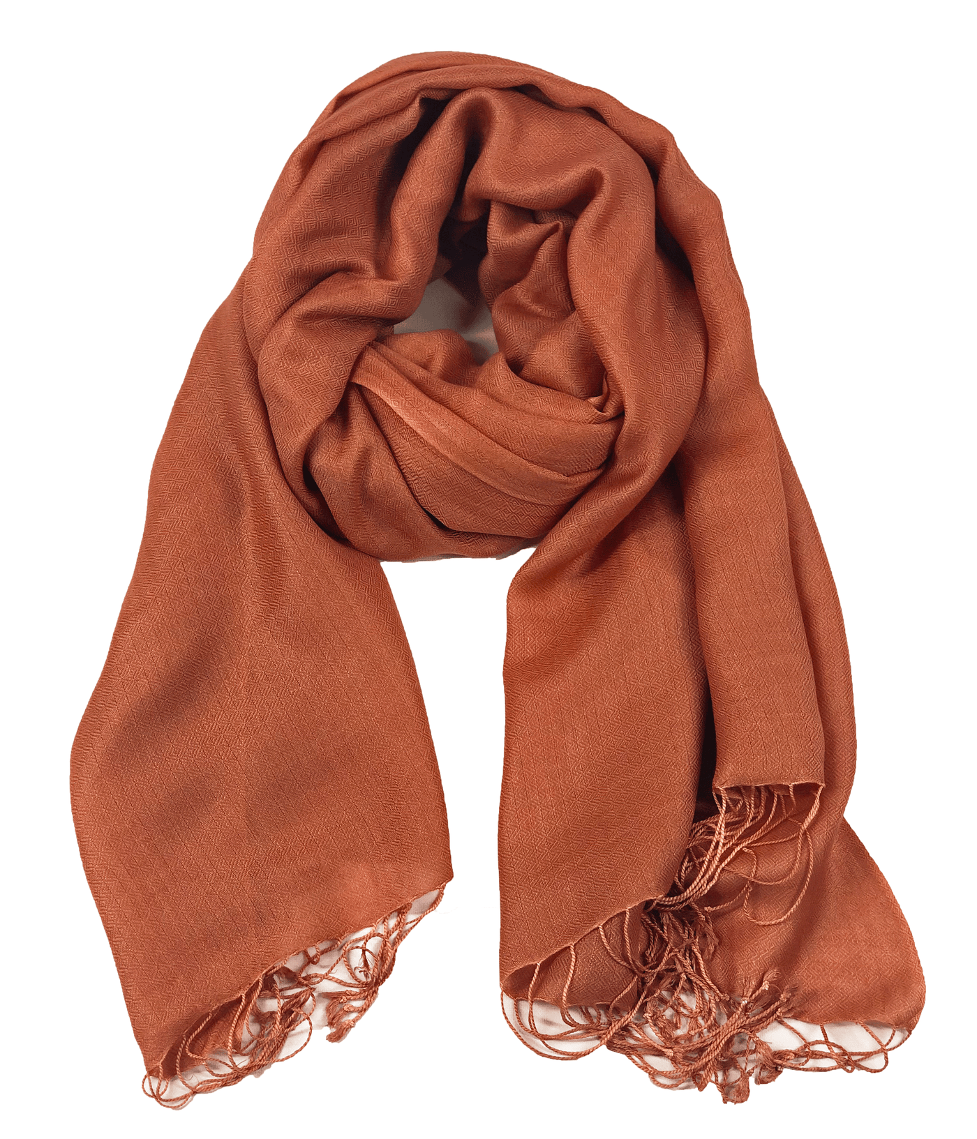 Peach Modal Solid Scarf