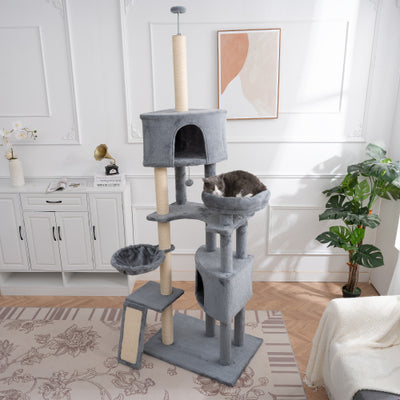 Cat Tree, 105-Inch Cat Tower for Indoor Cats US warehouse