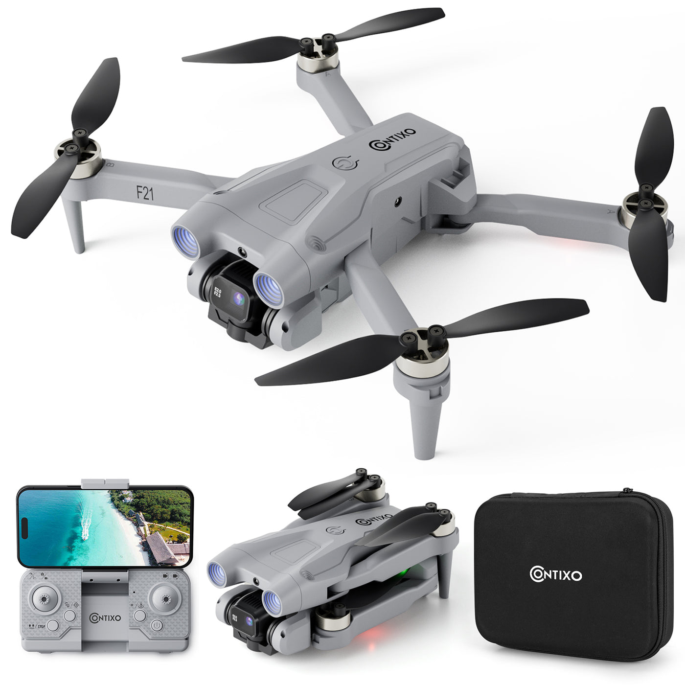 F28 Pro Foldable Drone with 4K FHD Camera, GPS Control