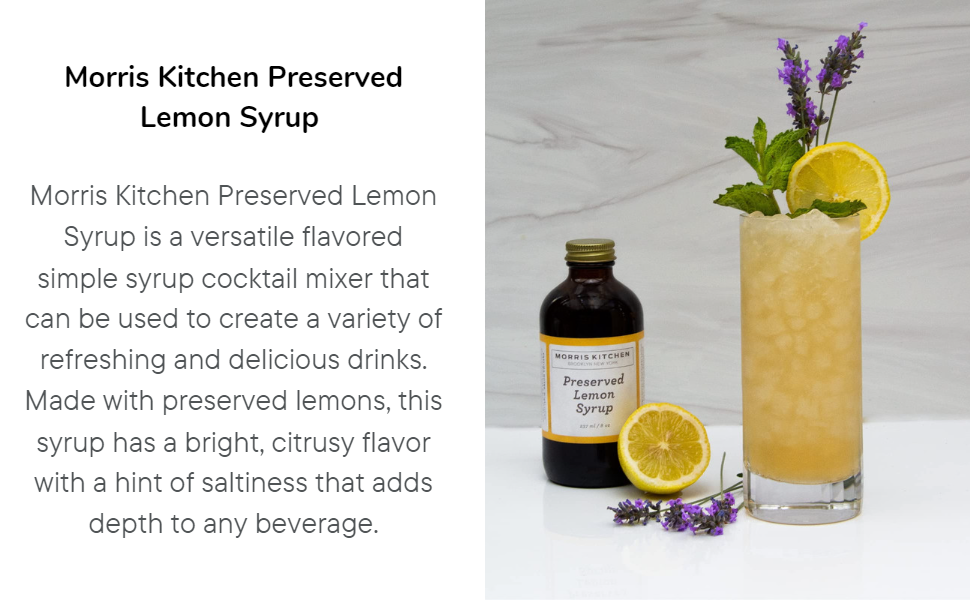 Morris Kitchen Preserved Lemon Syrup 8oz - 4pk