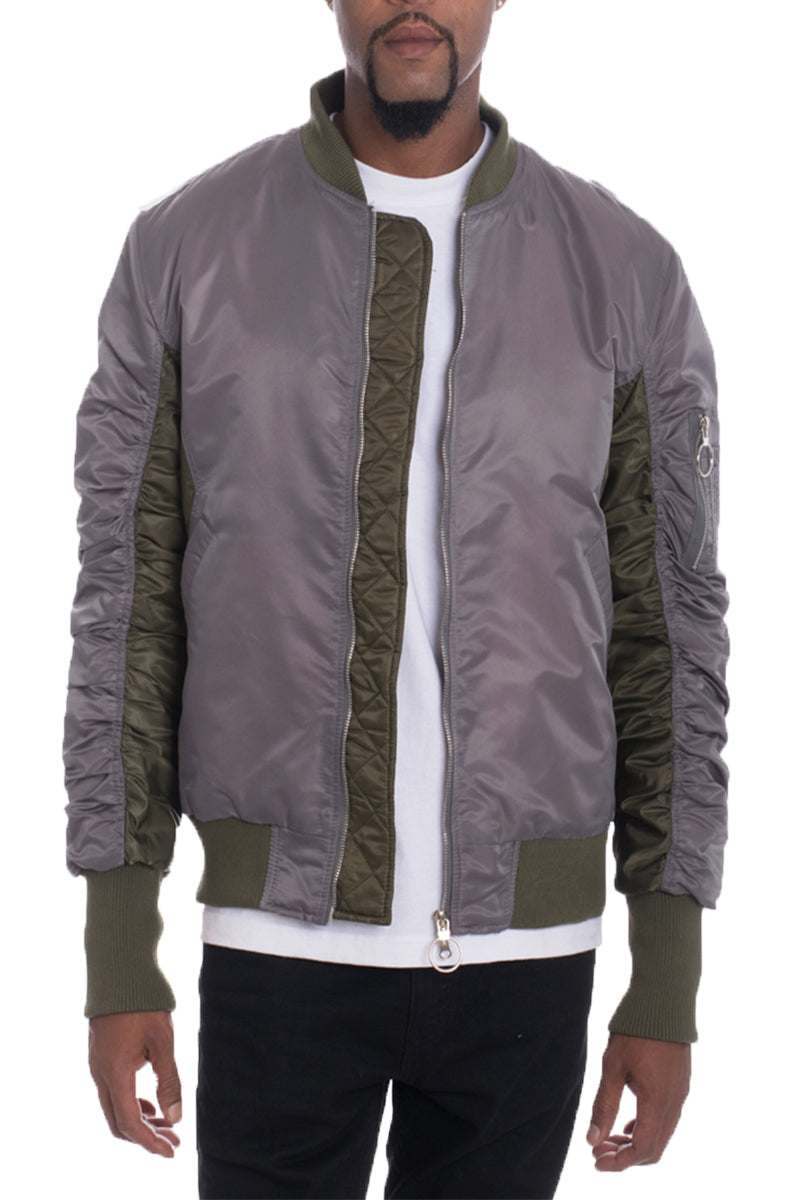 Mens Two Tone Bomber Jacket